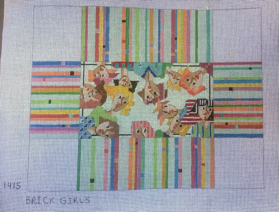 Penny Macleod:PM1415 Brick Girls 13 1/2 x 10