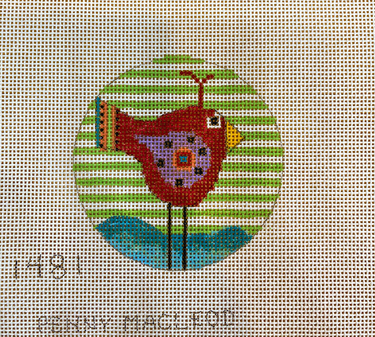 Penny Macleod:PM1481 Ornament 4" Round 13m