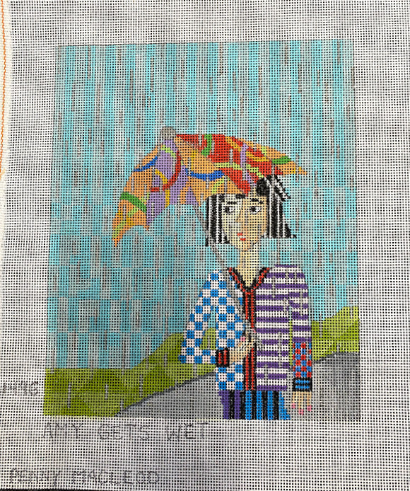 Penny Macleod:PM1496 Amy Gets Wet 9x10 1/2 13