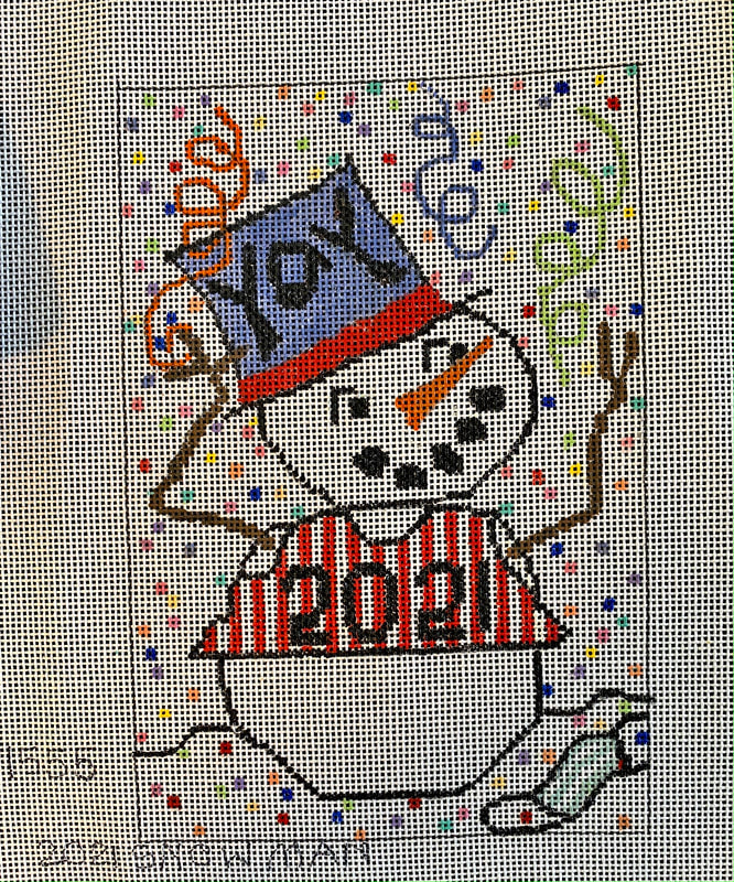 Penny Macleod:PM1555 2021 Snowman 4x7 18M