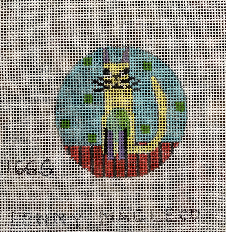 Penny Macleod:PM1666 Yellow Cat 3 1/2" rd 13M