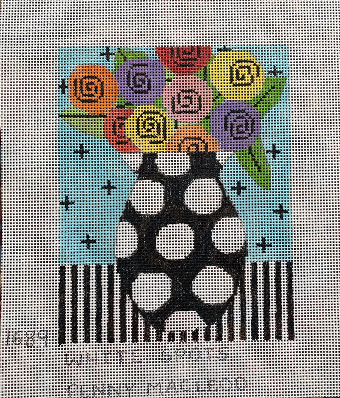 Penny Macleod:PM1689 White Spots 6 x 7 1/2 13