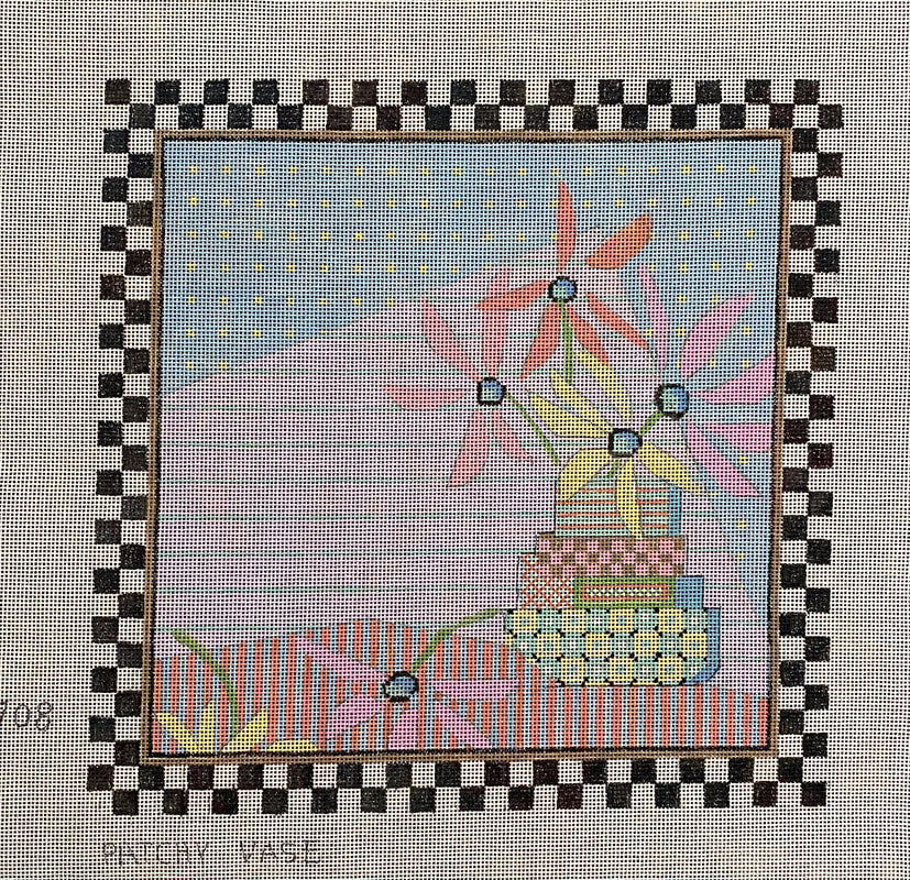 Penny Macleod:PM1708 Patchy Vase 10 1/4 x 10