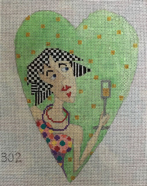 Penny Macleod:PM302 Heart Ornament 7" 18M