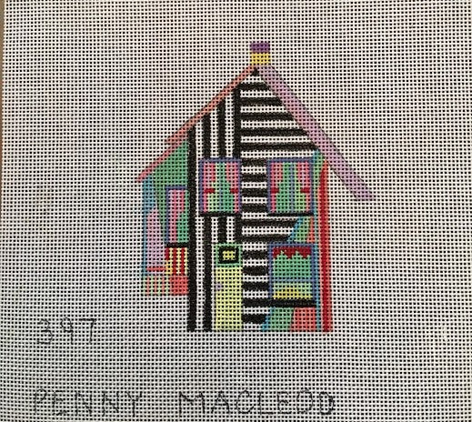 Penny Macleod:PM397 House Ornament 4x4 18M