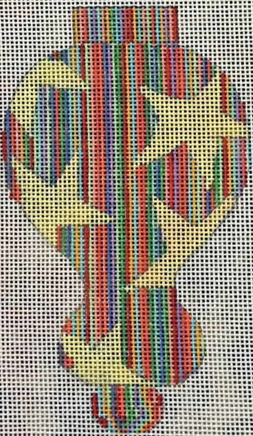 Penny Macleod:PM416 Ornament w/stars 5x3 18M