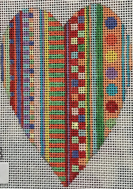 Penny Macleod:PM418 Heart Ornament 4x3 18M