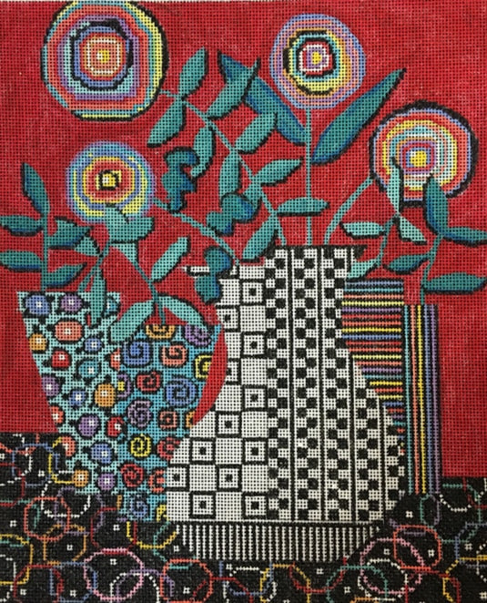 Penny Macleod:PM457 Still Life on Red