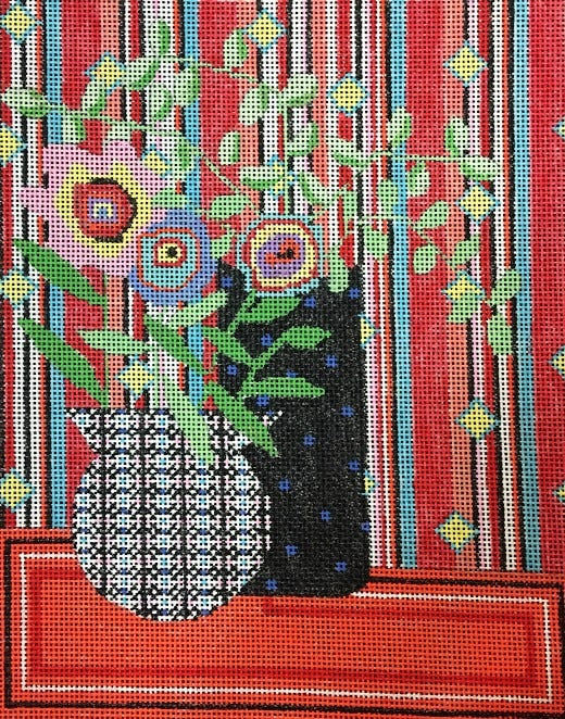 Penny Macleod:PM458 Still Life w stripes