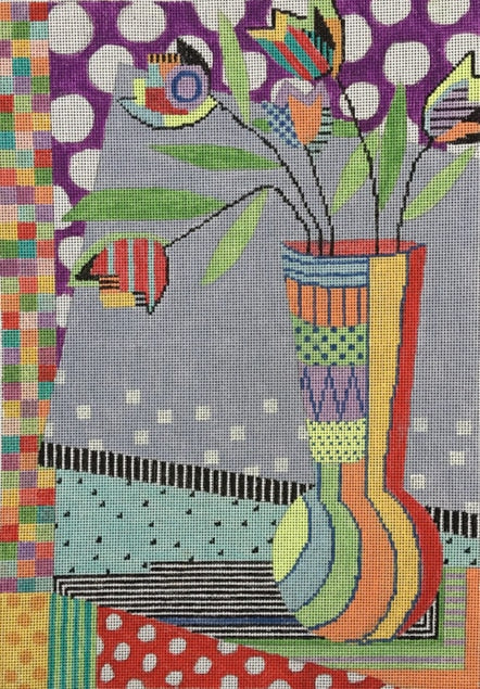 Penny Macleod:PM491 Stripe Vase