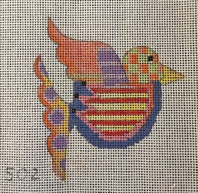 Penny Macleod:PM502 Bird Ornament 4 1/2x 5, 1