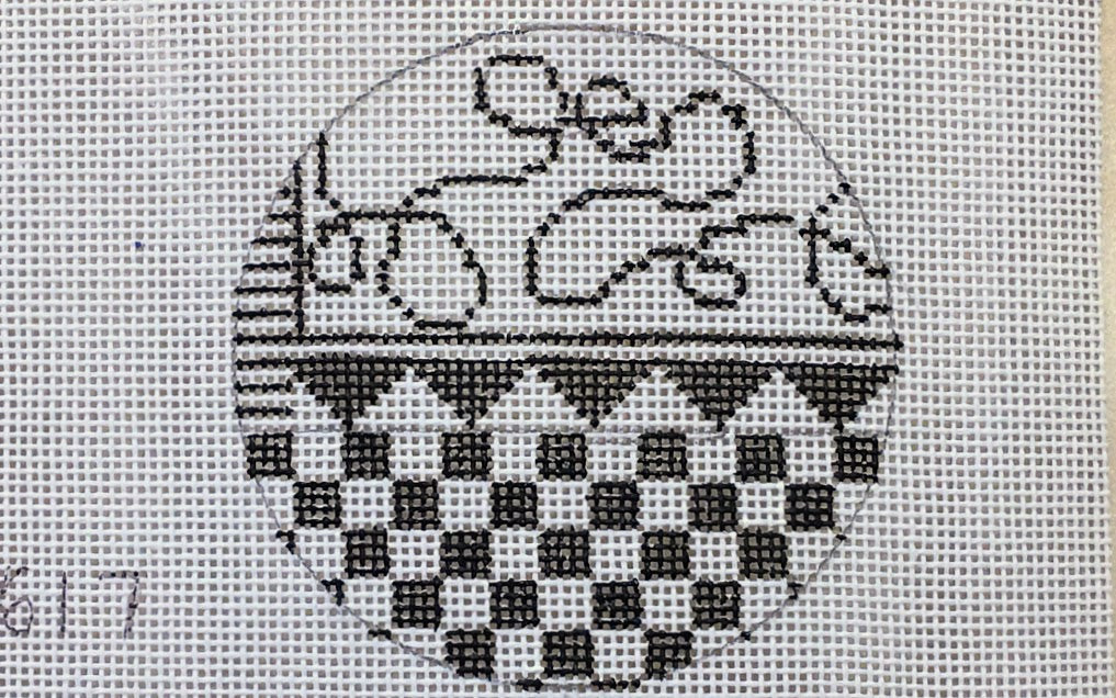 Penny Macleod:PM617 Blk/White 3" round