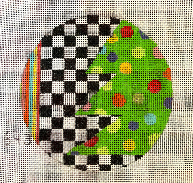 Penny Macleod:PM643 Tree Ornament 4 1/4" roun