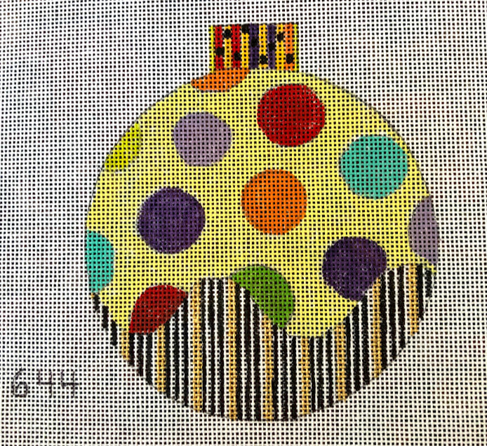 Penny Macleod:PM644 Dots Orn 4 1/2" Round