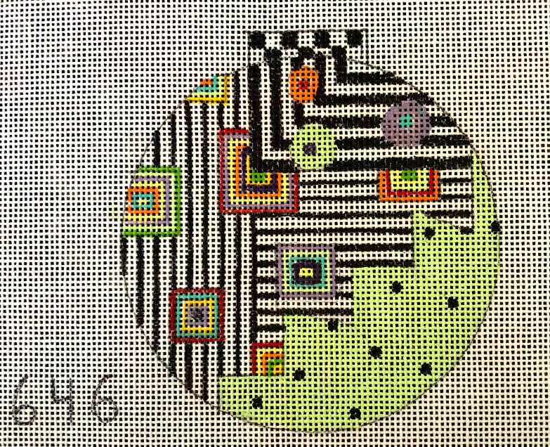 Penny Macleod:PM646 Round Orn 4" 18M