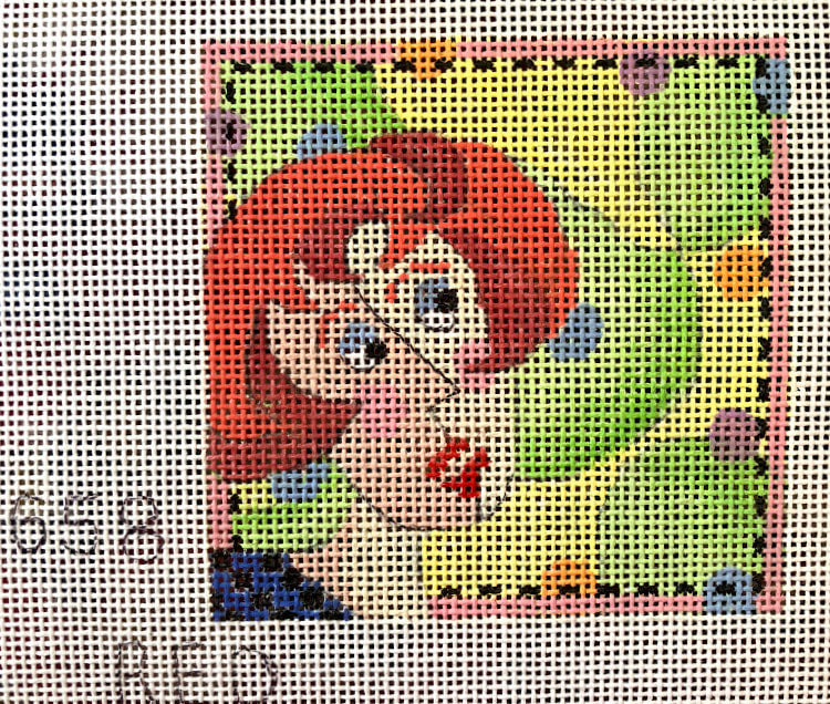 Penny Macleod:PM658 Coaster RED head