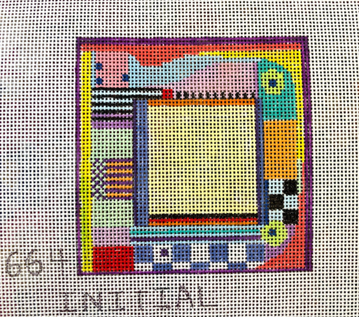 Penny Macleod:PM664 Coaster Initial 3x3 18M