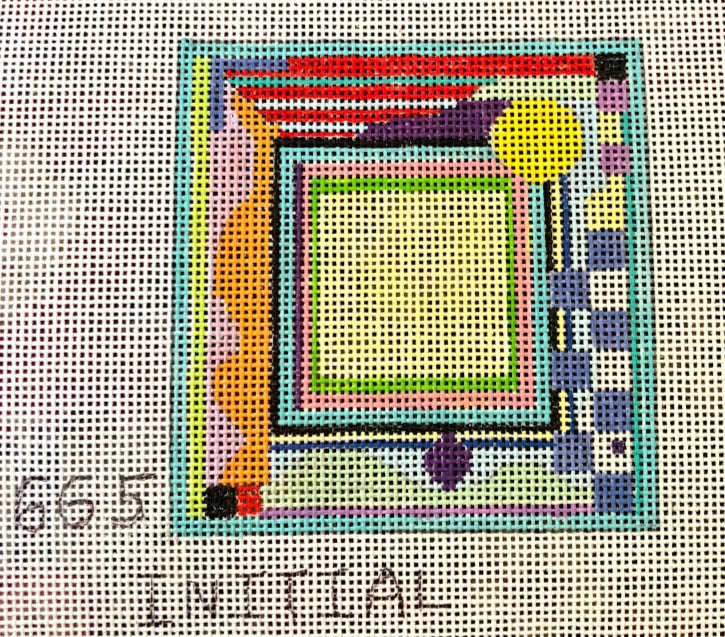 Penny Macleod:PM665 Coaster Initial 3x3 18M