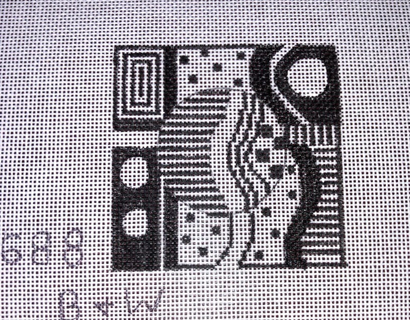 Penny Macleod:PM688 Coaster Blacke & White