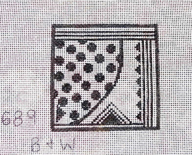 Penny Macleod:PM689 Coaster Black & White