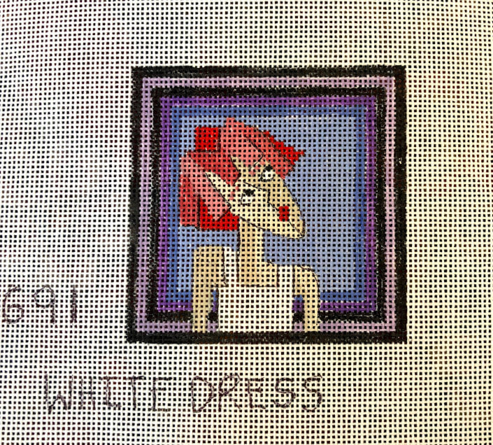 Penny Macleod:PM691 Coaster White Dress