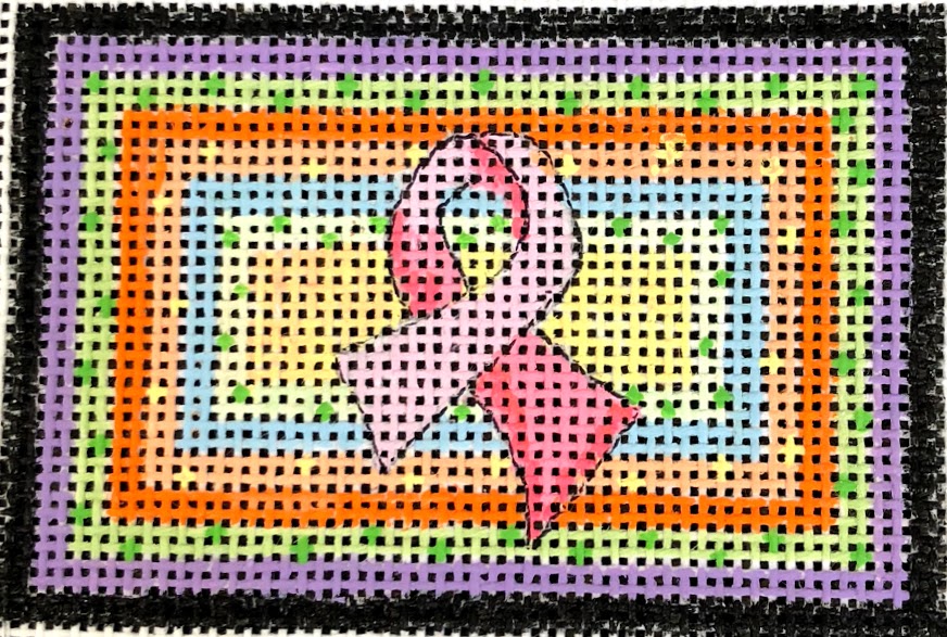 Penny Macleod:PM784 Pink Ribbon Luggage Tag 2