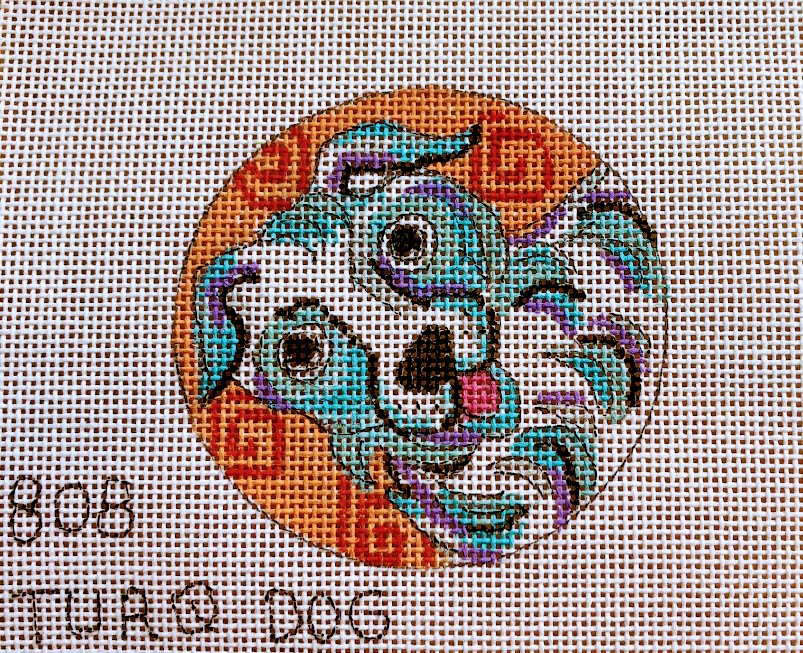 Penny Macleod:PM808 Turquoise Dog 3 Round 18m