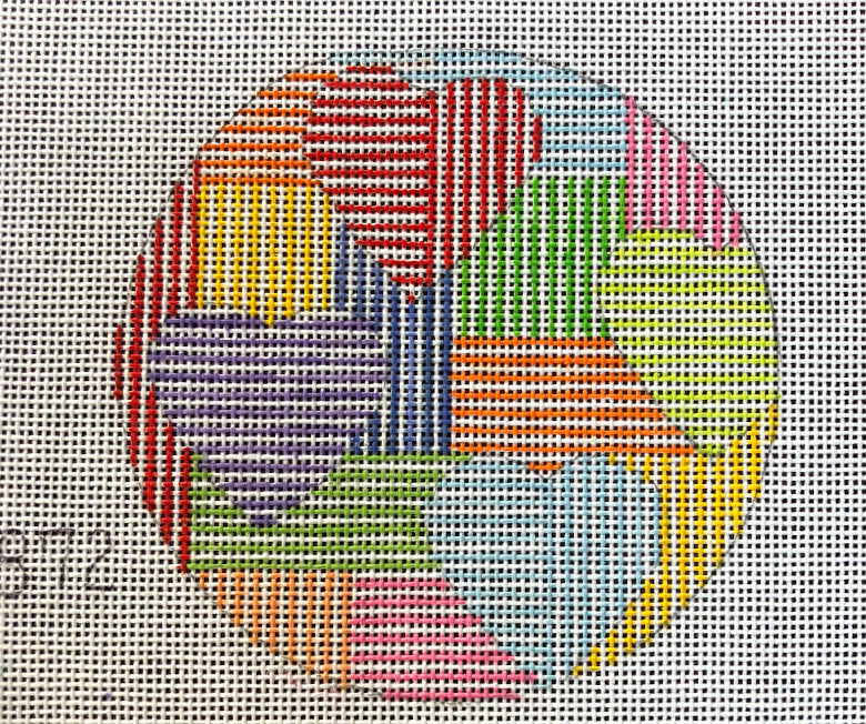 Penny Macleod:PM872 Round Stripe Ornament 4,