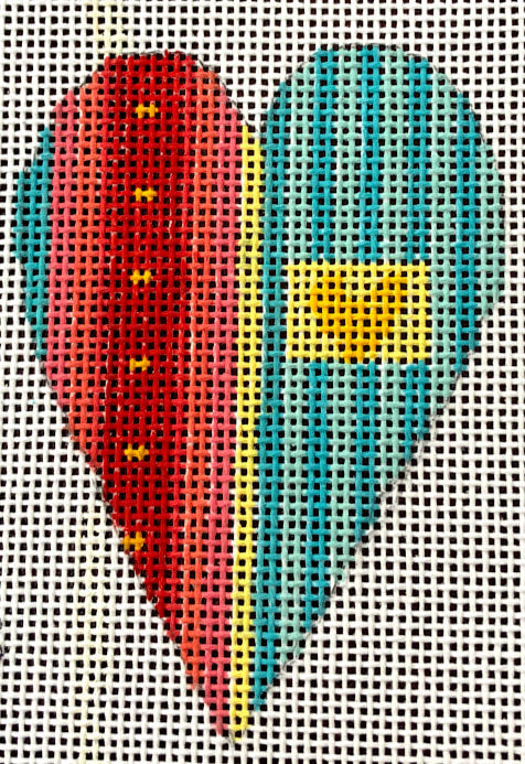 Penny Macleod:PM983 Heart Orn 3 1/2 18M