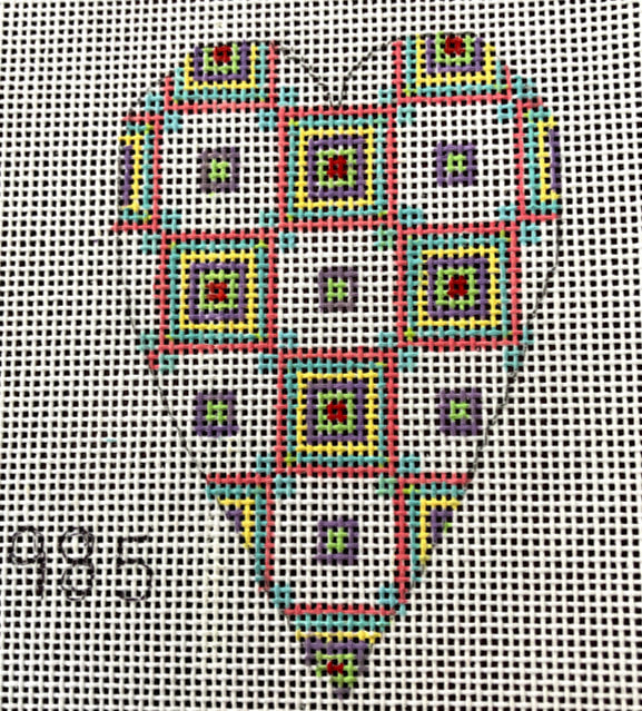 Penny Macleod:PM985 Heart Orn 3 1/2 18M