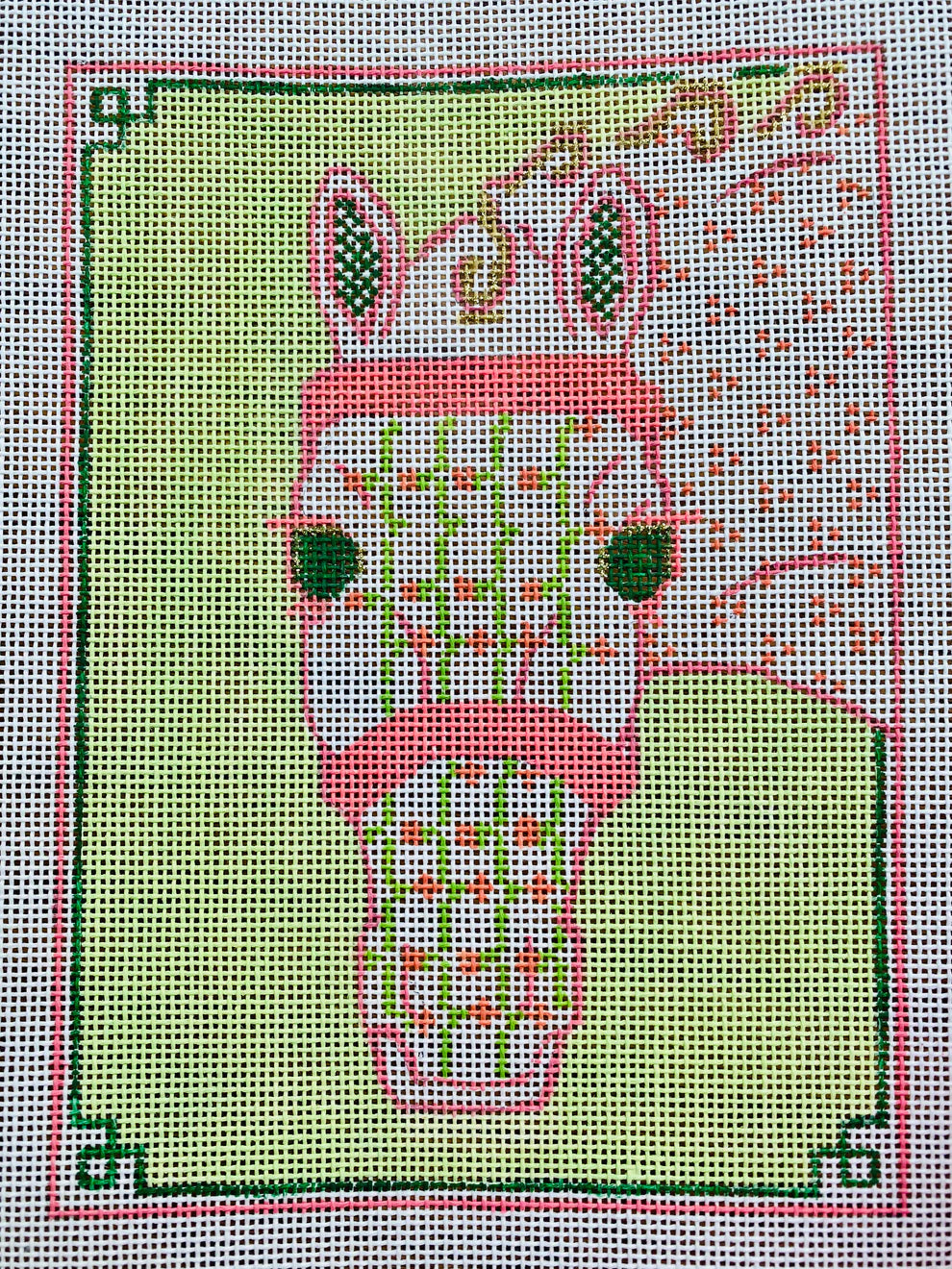 Froopy Designs:FD212 Preppy Horse Floral  5" x