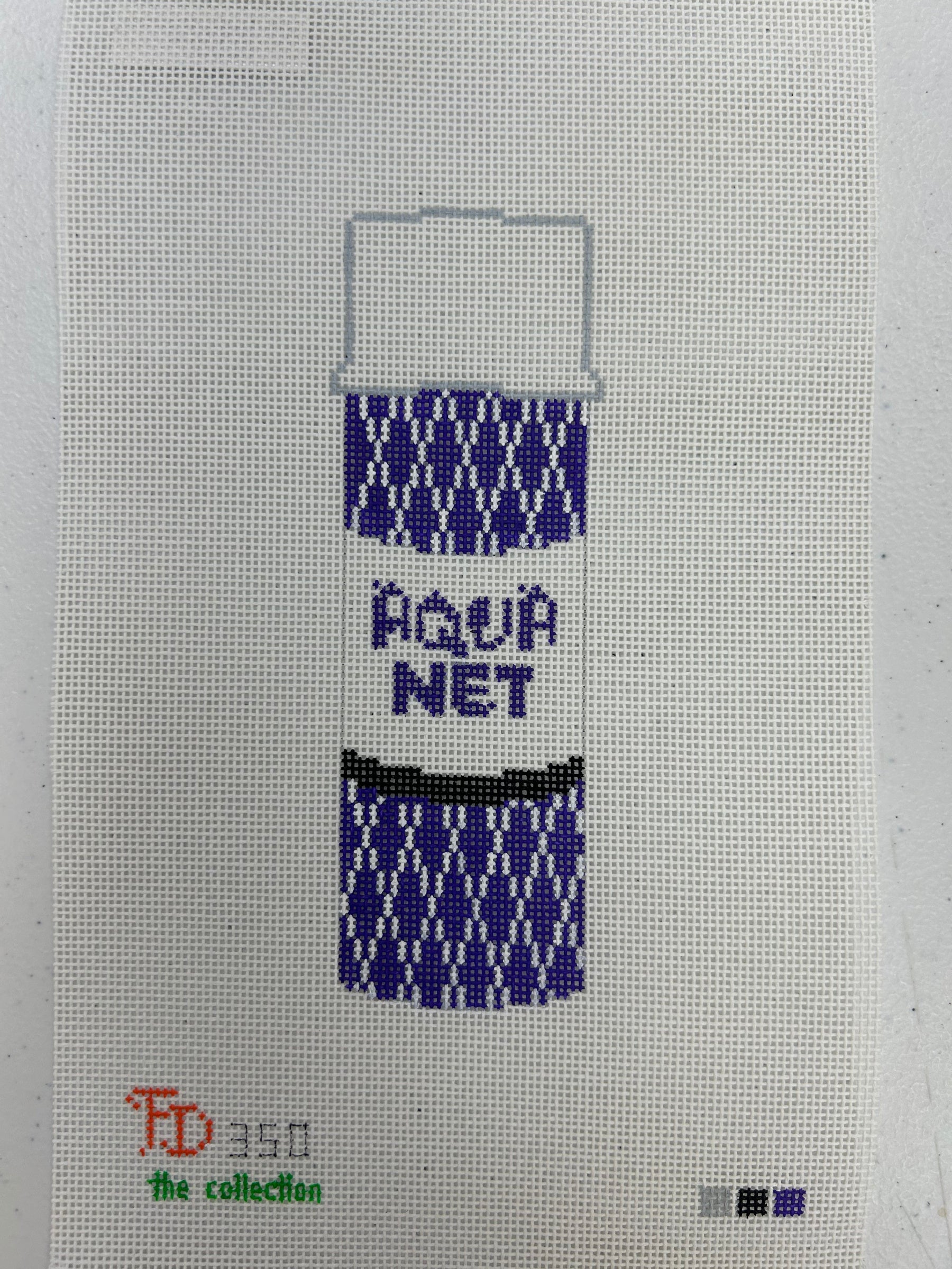Froopy Designs:FD350 Purple Aqua Net, 2"x6" on